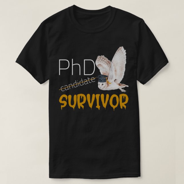 T-shirt PHD Survivor Funny t 2 (Design devant)