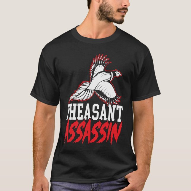 T-shirt Pheasant Hunter Pheasant Hunting Bird Hunt  3 (Devant)