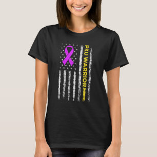 T-shirt Phenylcétonuria PKU Strong Warrior USA Flag Award