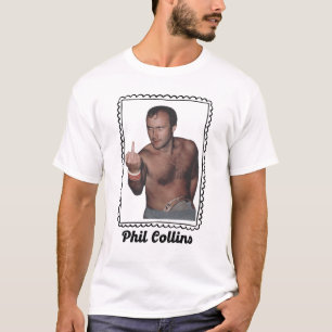 T-shirt Phil Collins Rétro Vintage Musique Années 80 Fan A