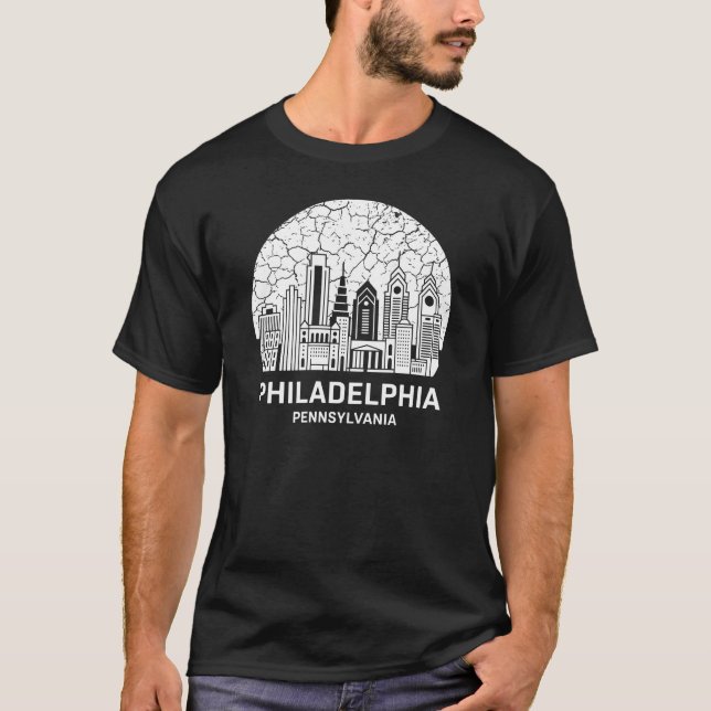 T-shirt Philadelphia City Pennsylvania (Devant)