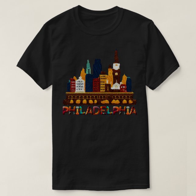 T-shirt Philadelphie Pennsylvanie (Design devant)