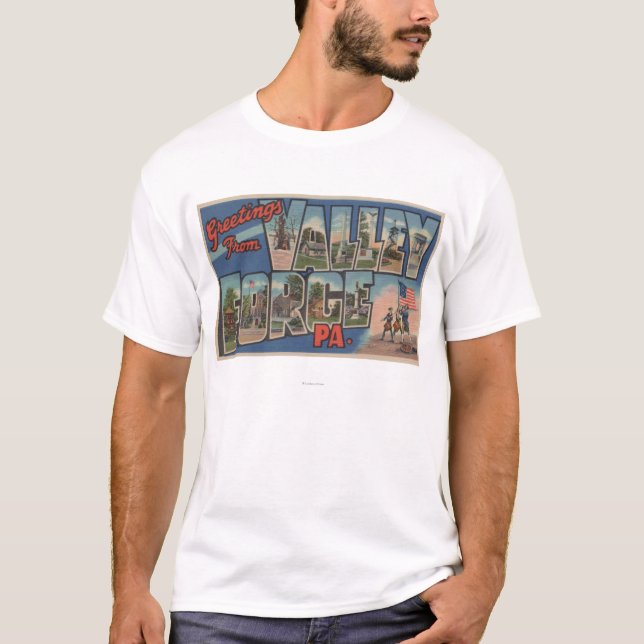 T-shirt Philadelphie, Pennsylvanie - forge de vallée (Devant)