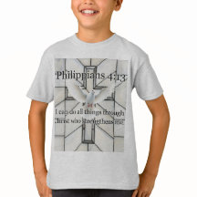 Philippians 4:13 Bible Verse Kid's Tee Shirt
