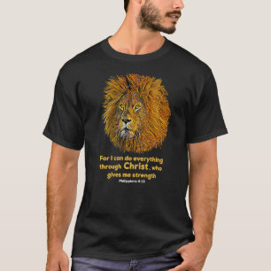 T-shirt Philippiens 413 Christian Bible Verse Christian L