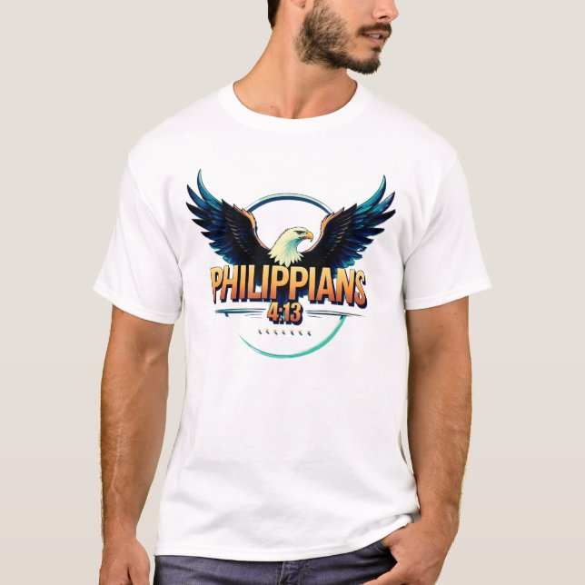 T-shirt Philippiens 4:13 - Aigle par All43 (Devant)