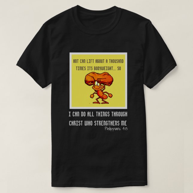 T-shirt Philippiens 4:13 - Je peux faire tout par JC  (Design devant)