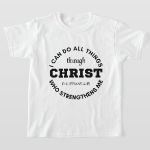 T-shirt Philippiens 4:13 Je peux faire toutes les choses É