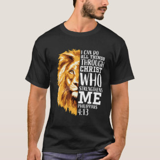 T-shirt Philippiens 4:13 Verse chrétien Dons Religieux
