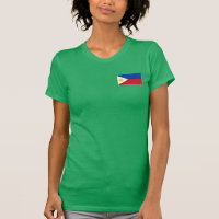 T-shirt philippin de drapeau