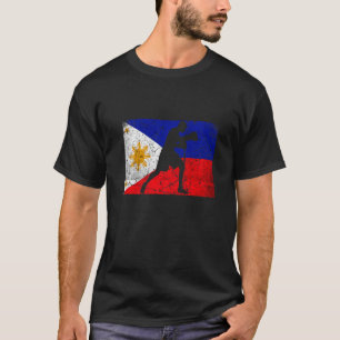 T-shirt Philippine Boxe Drapeau Boxe Philippine