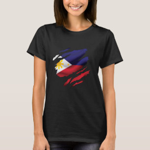 T-shirt Philippines Carte Drapeau Amour Pinoy Fierté phili