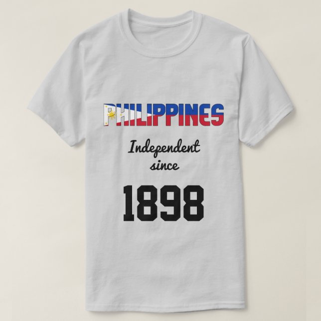 T-shirt Philippines Fête de l'indépendance du drapeau (Design devant)