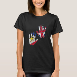 T-shirt Philippines Fier drapeau philippin Uk Englan