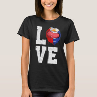 T-shirt Philippines Flag Football Fan Love Filipino