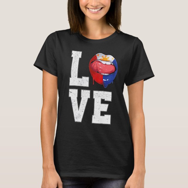 T-shirt Philippines Flag Football Fan Love Filipino (Devant)