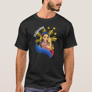 T-shirt Philippines Pinay Filipina Pride Fier Forte Fier F