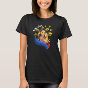 T-shirt Philippines Pinay Filipina Pride Fier Forte Fier F