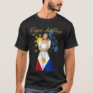 T-shirt Philippines Pinay Îles de la Fierté Drapeau Fille