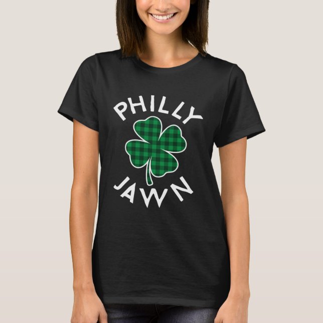 T-shirt Philly Jawn Philadelphia Plaid Lucky C St Patrick' (Devant)