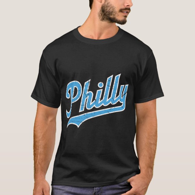 T-shirt Philly Script - Bourgogne (Devant)