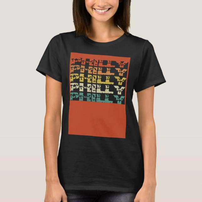T-shirt Philly Vintage Retro  8 (Devant)