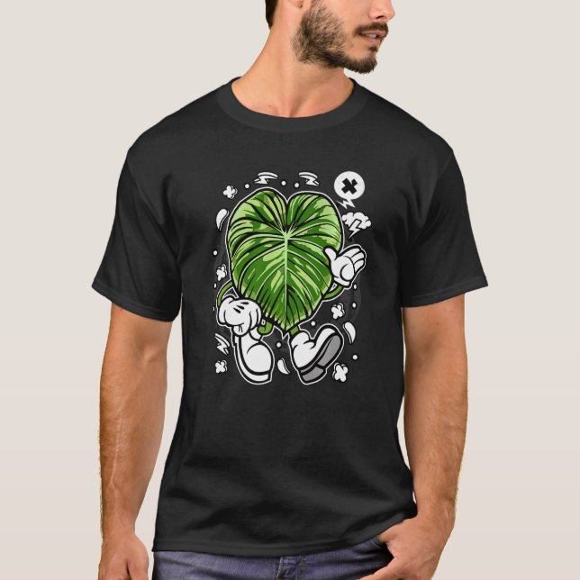 T-shirt Philodendron Dean Mcdowell Oldcartoon Botany Botan (Devant)