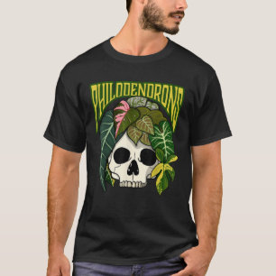 T-shirt Philodendron House Plante Lover Skull Aroids Head
