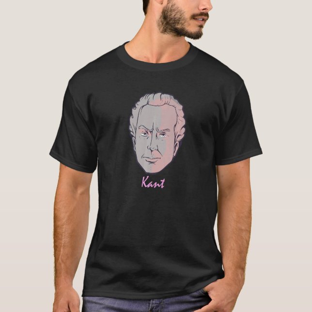 T-shirt Philosophie allemande Emmanuel Kant Enlig (Devant)