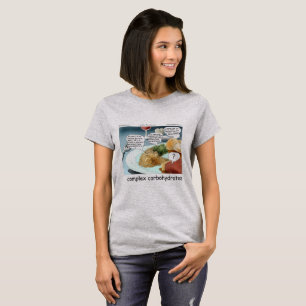 T-shirt Philosophie des glucides complexes Comic alimentai