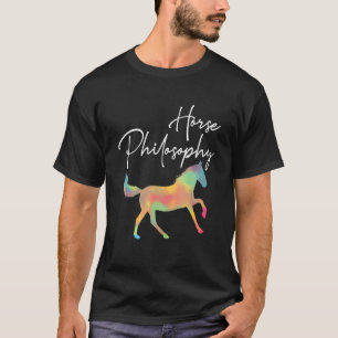 T-shirt Philosophie du cheval Animal de selle Style wester