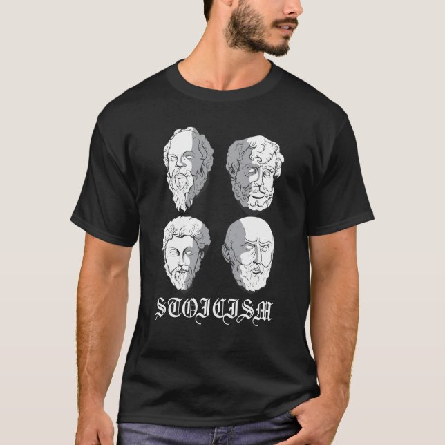 T-shirt Philosophie du stoïcisme Seneca Epictitus Cicero (Devant)