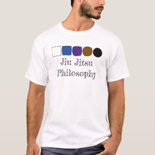 T-shirt Philosophie Jiu Jitsu de la ceinture blanche à la