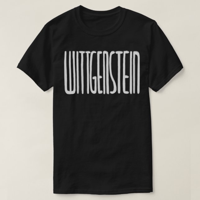 T-shirt Philosophie Wittgenstein Philosophe Ludwig Wittgen (Design devant)