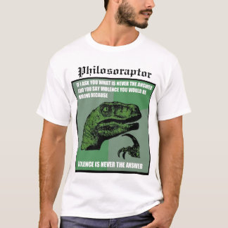 T-shirt Philosoraptor