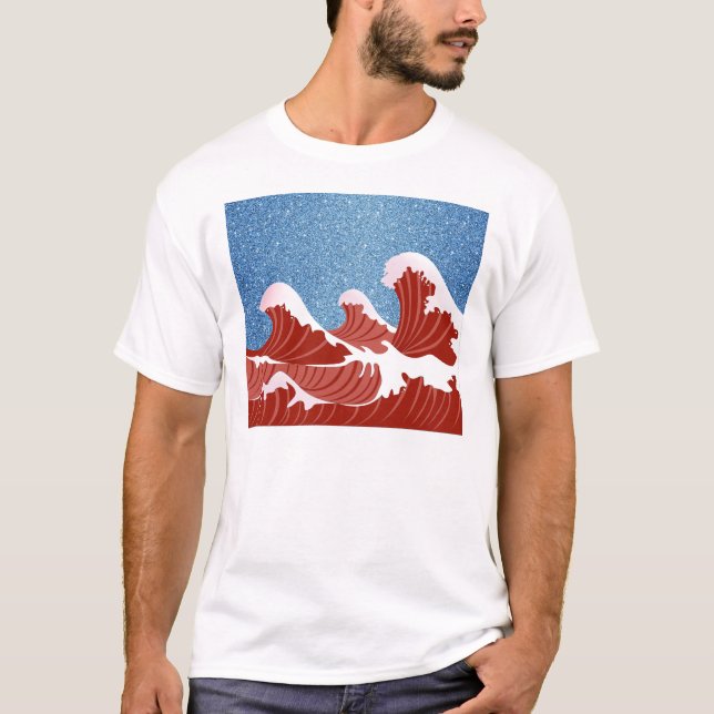 T-shirt Phish Shirt Ruby Waves Alpine Valley Jam (Devant)