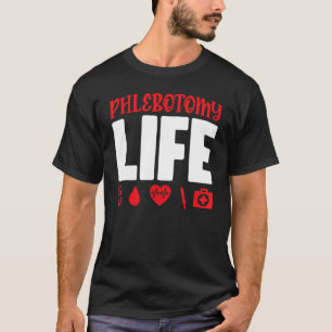 T-shirt Phlebotomie injectable Vie Phlebotomiste Vintage W