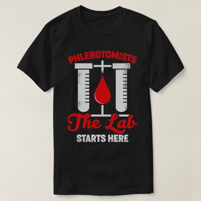 T-shirt Phlebotomie Technicien Médicale Phlebotomiste Cade (Design devant)