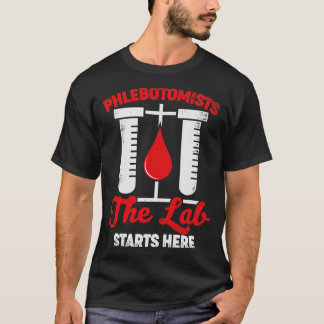T-shirt Phlebotomie Technicien Médicale Phlebotomiste Cade