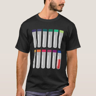 T-shirt Phlebotomie Tester Tube Laboratoire Docteur Phlebo