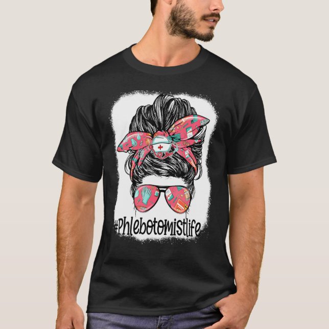 T-shirt Phlebotomiste Vie Messeuse Lunettes de soleil Femm (Devant)
