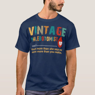 T-shirt Phlebotomiste vintage