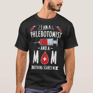 T-shirt Phlebotomiste vintage Je Suis Phlebotomiste Rien S