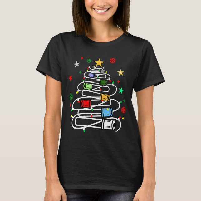 T-shirt Phlebotomy Blood Tube Christmas Tree Phlebotomist  (Devant)