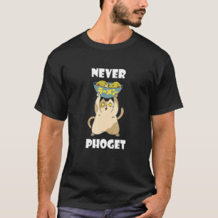T-shirt Pho Bowl Never Pho Cat Nourriture asiatique Pho V