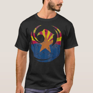 T-shirt Phoenix Arizona Drapeau Accueil Amour Vacances Vin