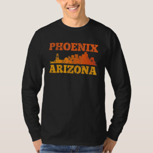 T-shirt Phoenix Arizona Retro Vintage Sunset Skyline 1
