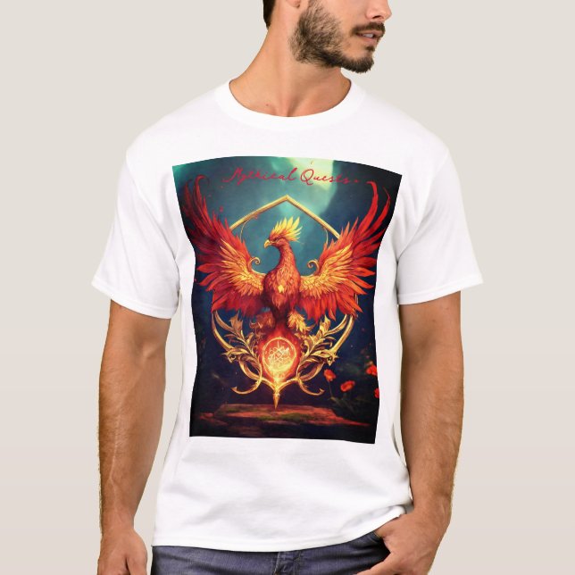 T-shirt Phoenix Flower Sigil - Imaginaire D&D Cinématique  (Devant)