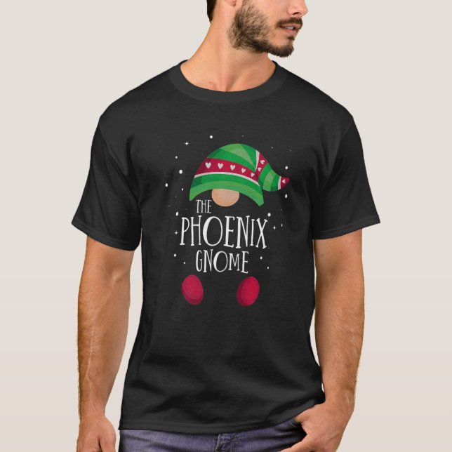 T-shirt Phoenix Gnome Family Matching Christmas Pajamas   (Devant)