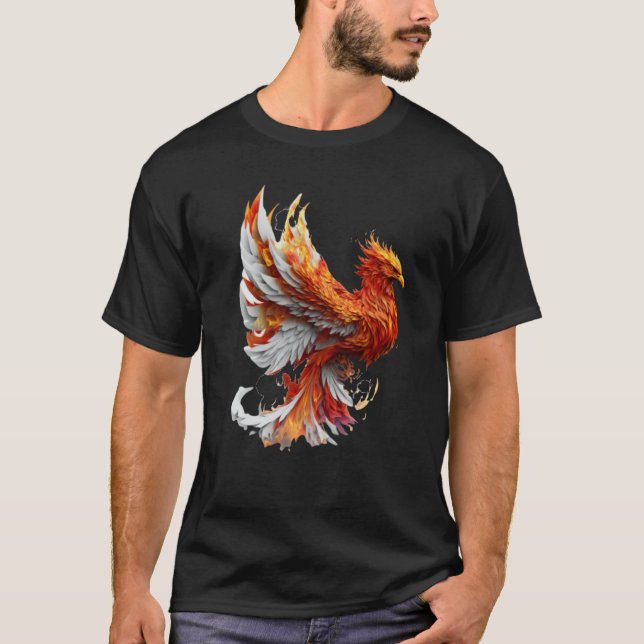 T-shirt Phoenix Rising From Ashes Resurrection Rebirth New (Devant)